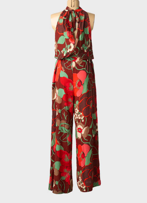 Combi-pantalon fermeture zippée au dos sans manche rouge KING LOUIE femme