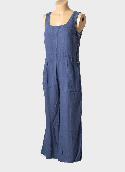 Combi-pantalon tissage crêpe sans manche bleu WHITE STUFF femme