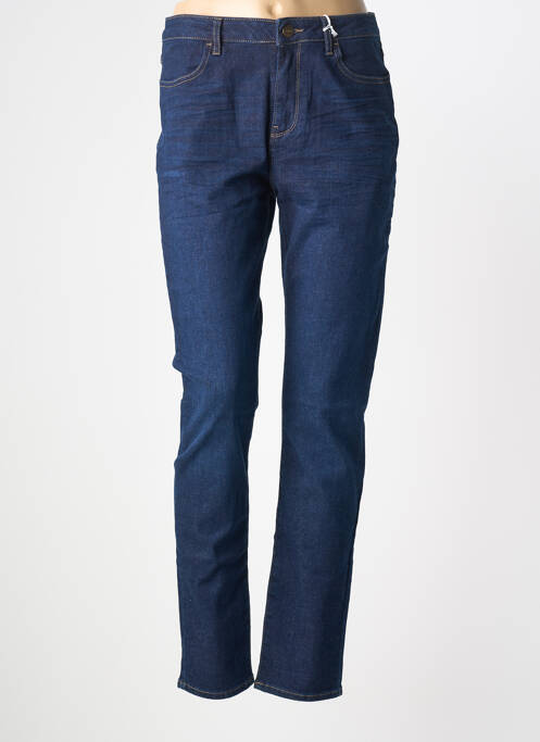 Jeans coupe slim tissage brut taille normale bleu KANOPE femme