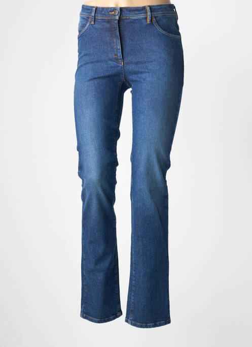 Jeans coupe slim stretch taille haute bleu COUTURIST femme