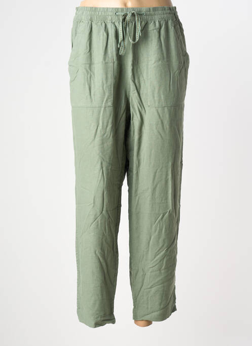Pantalon droit taille élastique taille normale vert WHITE STUFF femme
