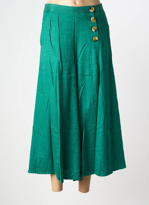 Pantacourt coupe jupe culotte taille normale vert KING LOUIE femme