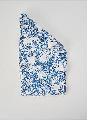Foulard imprimé fantaisie bleu MOUSQUETON femme
