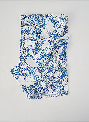 Foulard imprimé fantaisie bleu MOUSQUETON femme