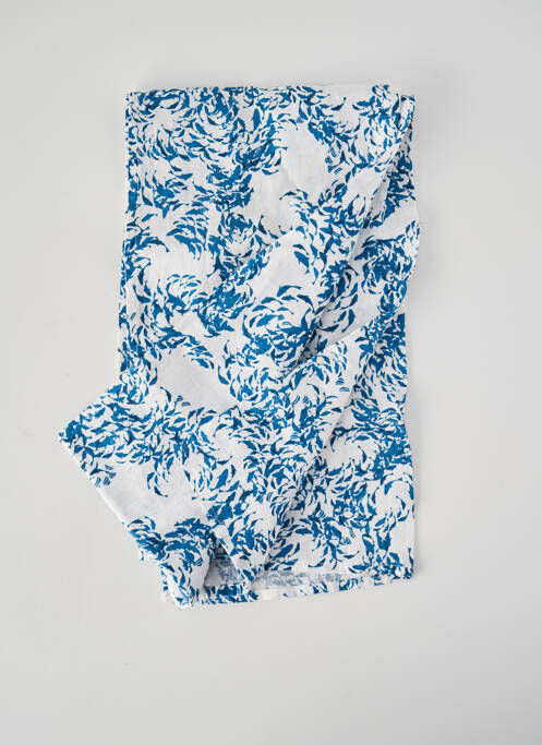 Foulard imprimé fantaisie bleu MOUSQUETON femme