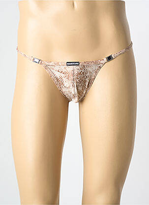 String effet matière satinée beige MANSTORE homme