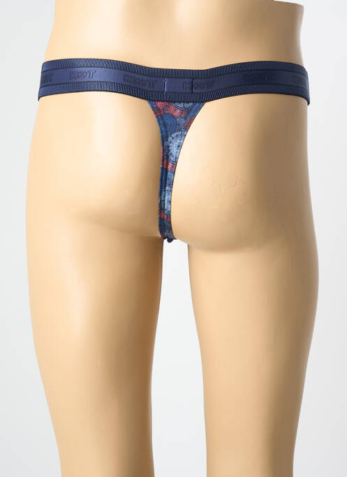 String imprimé fantaisie bleu HOT IMPETUS homme