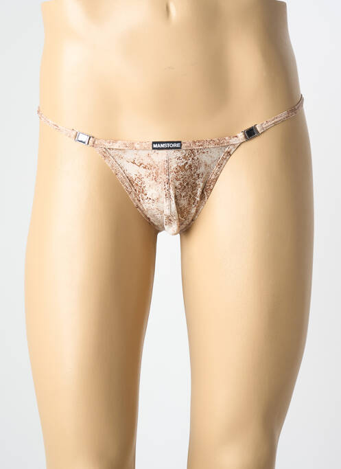 String effet matière satinée beige MANSTORE homme