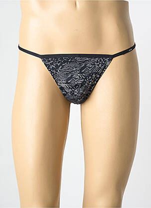 String imprimé fantaisie noir HOM homme