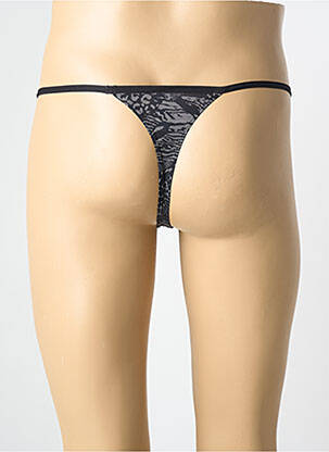 String imprimé fantaisie noir HOM homme