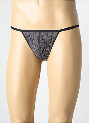 String imprimé fantaisie noir HOM homme