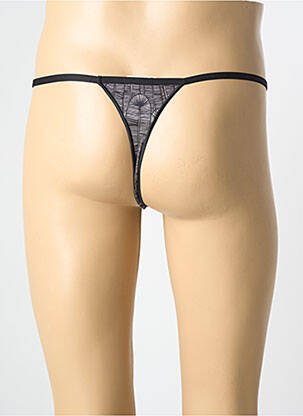 String imprimé fantaisie noir HOM homme