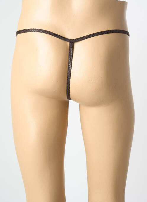 String imprimé fantaisie marron MANSTORE homme