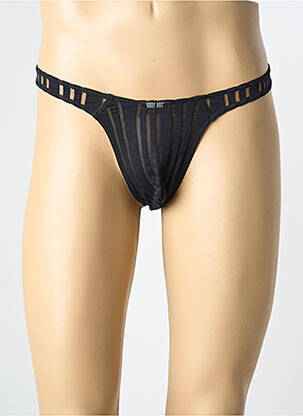 String imprimé fantaisie noir BODY ART homme