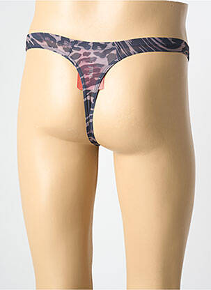 String imprimé fantaisie marron OLAF BENZ homme