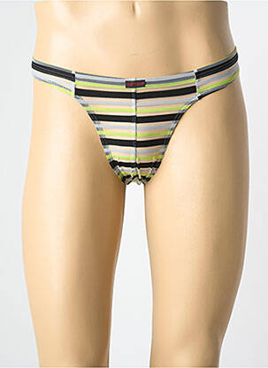String imprimé fantaisie noir OLAF BENZ homme