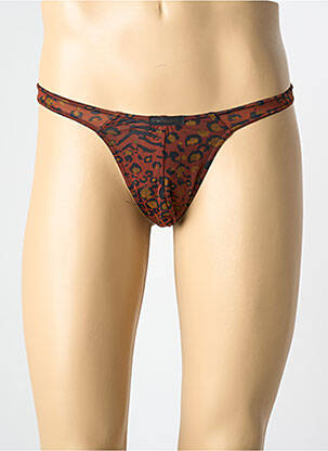 String imprimé fantaisie marron BODYART homme