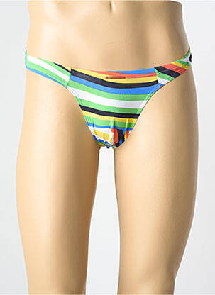 String imprimé fantaisie vert OLAF BENZ homme