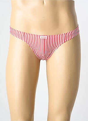 String imprimé fantaisie rouge OLAF BENZ homme