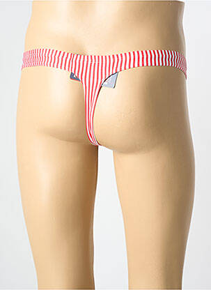 String imprimé fantaisie rouge OLAF BENZ homme