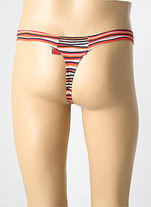 String imprimé fantaisie orange OLAF BENZ homme