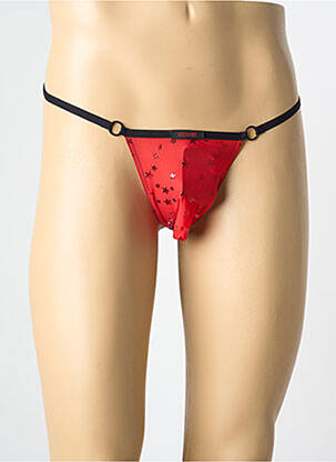String imprimé fantaisie rouge BODYART homme