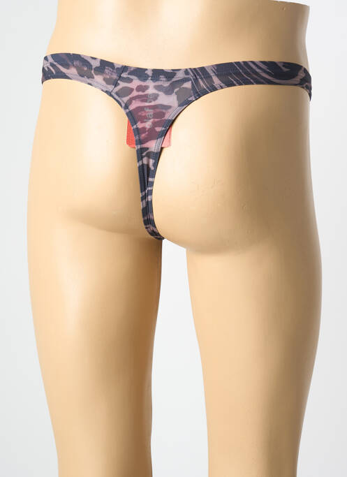 String imprimé fantaisie marron OLAF BENZ homme