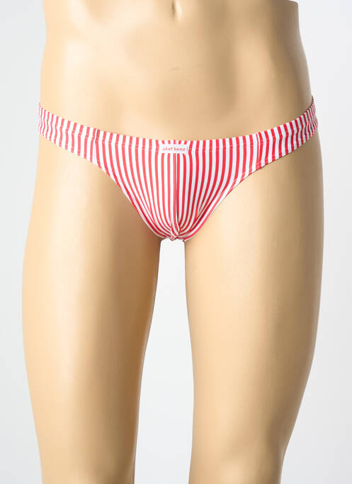 String imprimé fantaisie rouge OLAF BENZ homme