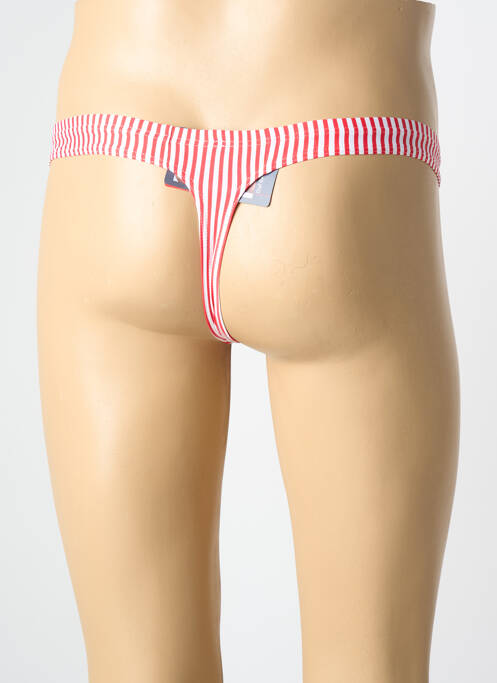 String imprimé fantaisie rouge OLAF BENZ homme