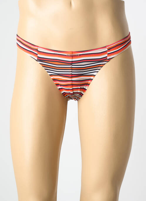 String imprimé fantaisie orange OLAF BENZ homme
