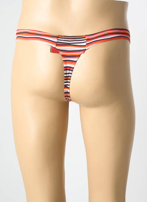 String imprimé fantaisie orange OLAF BENZ homme
