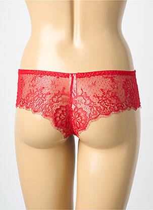 Shorty finition dentelle rouge PIEGE femme