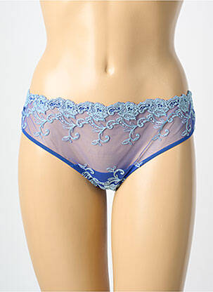 Culotte légère et transparente bleu AMBRA femme