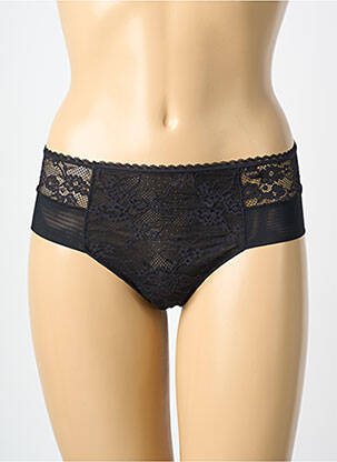 Tanga broderie noir AVET femme