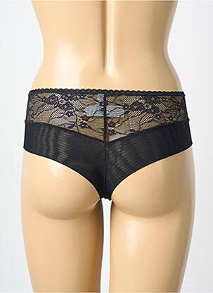 Tanga broderie noir AVET femme