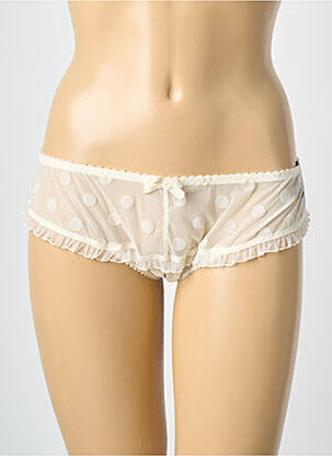 Tanga blanc PIEGE femme