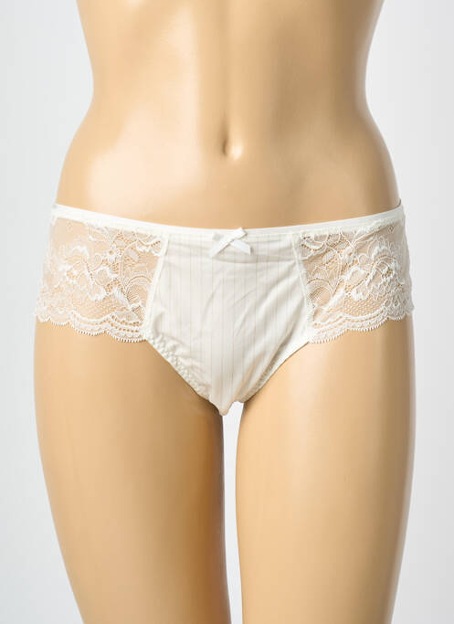 Shorty effet matière satinée blanc ROSA FAIA femme