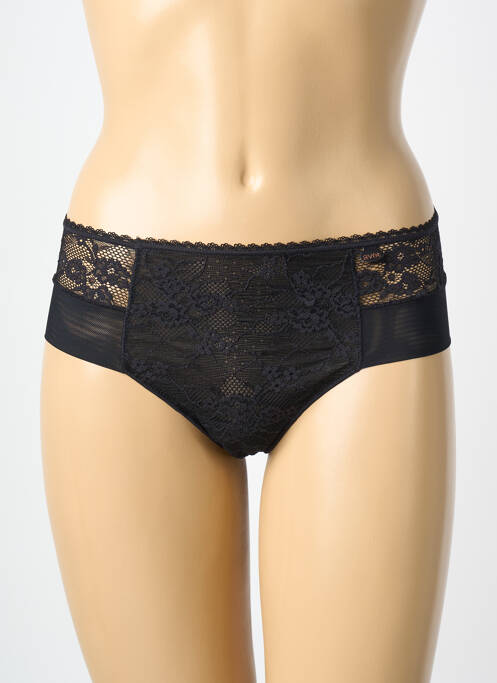 Tanga broderie noir AVET femme
