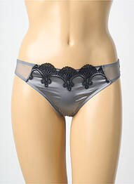 String tissage satiné gris MILLESIA femme