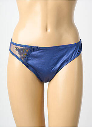 String tissage satiné bleu MILLESIA femme