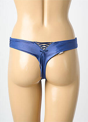 String tissage satiné bleu MILLESIA femme