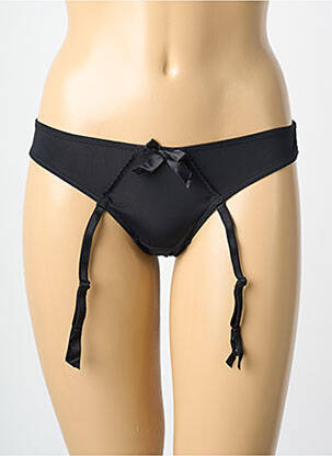 String tissage popeline noir MILLESIA femme