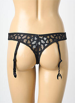 String tissage popeline noir MILLESIA femme