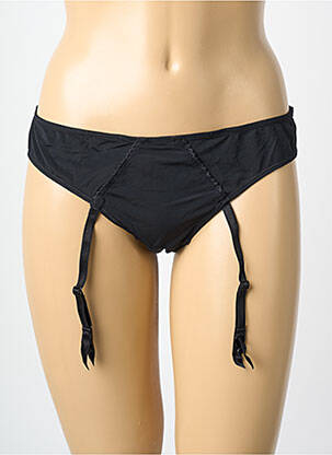 String tissage popeline noir MILLESIA femme