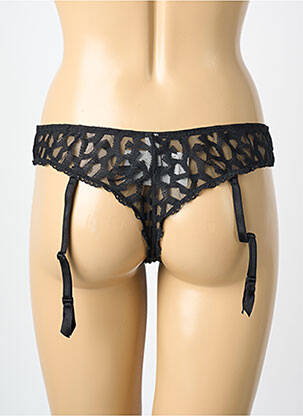 String tissage popeline noir MILLESIA femme