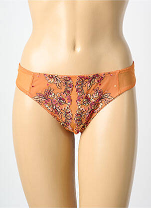 String broderie orange MILLESIA femme
