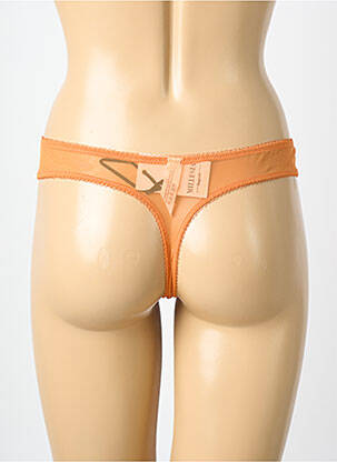 String broderie orange MILLESIA femme