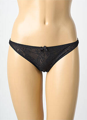 String tissage dentelle noir MILLESIA femme