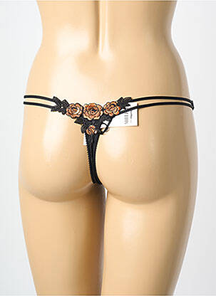 String tissage dentelle noir MILLESIA femme