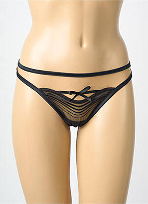 String légère et transparente noir MILLESIA femme